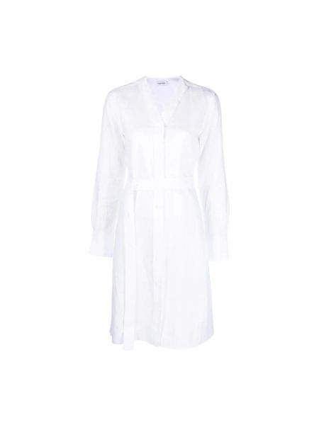 Sukienka midi Calvin Klein biała