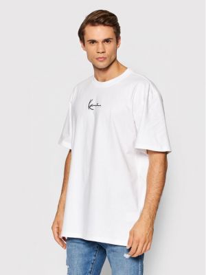 T-shirt aus baumwoll Karl Kani weiß