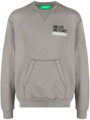 Sweat col rond col rond Dsquared2 gris