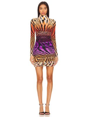 Mini vestido con estampado abstracto Afrm violeta