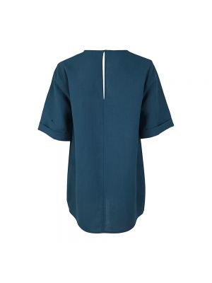 Jersey de tela jersey de cuello redondo Liviana Conti azul