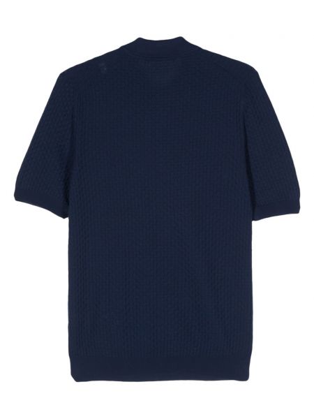 Kokvilnas polo krekls Tagliatore zils