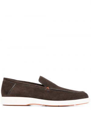 Wildleder loafers Santoni braun