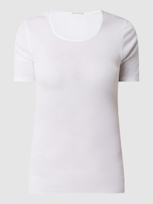 Biała koszulka bawełniana Hanro