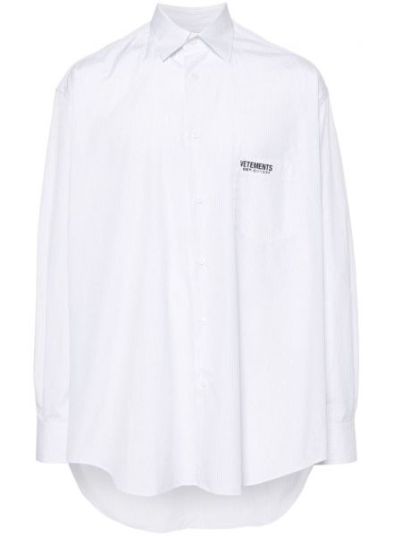 Pruhovaná bavlněná košile Vetements