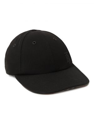 Хлопковая кепка Burberry черная