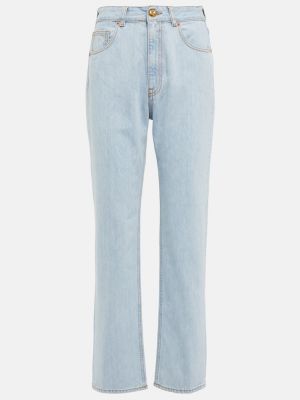 Proste jeansy z wysoką talią Blazã© Milano niebieskie