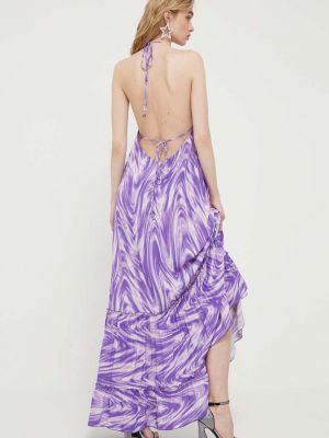 Dlouhé šaty Rotate fialové