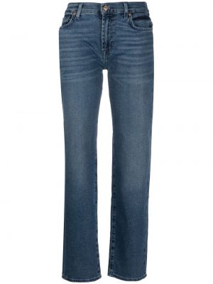 Straight leg-jeans 7 For All Mankind blå