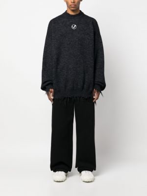 Siuvinėtas džemperis Vetements juoda