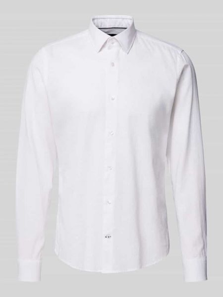 Koszula slim fit w jednolitym kolorze Joop! biała