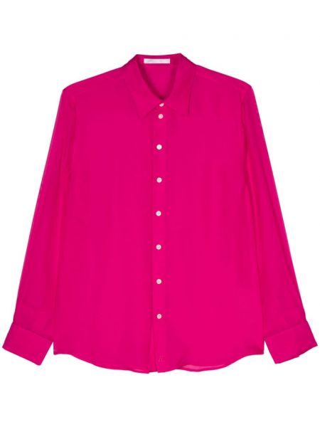 Svilena košulja Helmut Lang ružičasta