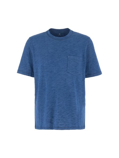 Koszulka bawełniana casual Brunello Cucinelli niebieska