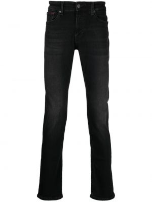 Jeansy skinny z wysoką talią slim fit Tommy Jeans czarne