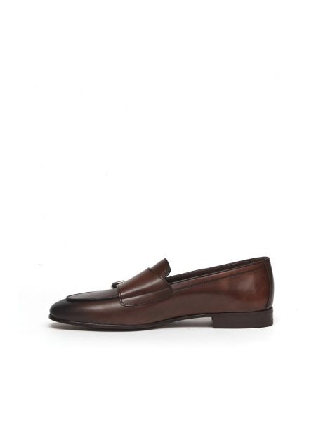 Zapatos monk de cuero Berwick marrón