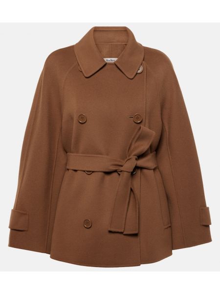 Cappotto con cintura di lana 's Max Mara marrone