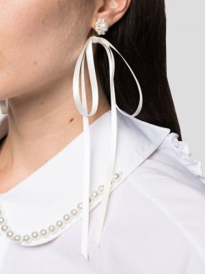 Boucles d'oreilles avec perles à boucle Simone Rocha