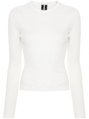 Βαμβακερή μπλούζα με σχέδιο Y-3 λευκό