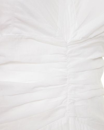 Pamut hosszú ruha Isabel Marant Etoile fehér