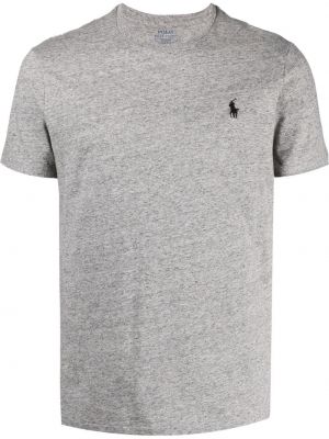 T-shirt brodé Polo Ralph Lauren gris
