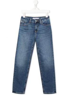 Straight leg-jeans för tjejer Calvin Klein Kids blå