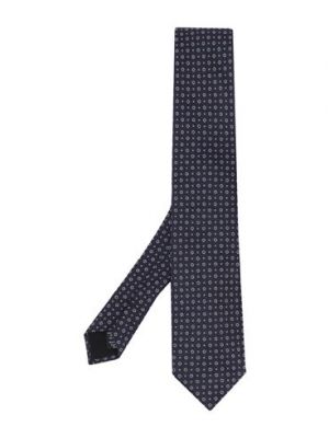 Cravatta con fiocco di seta Boss blu