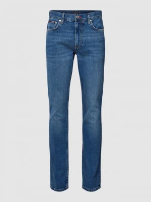 Прямые джинсы с карманами Tommy Hilfiger синие