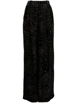 Pantaloni de catifea cu stele Blazé Milano negru