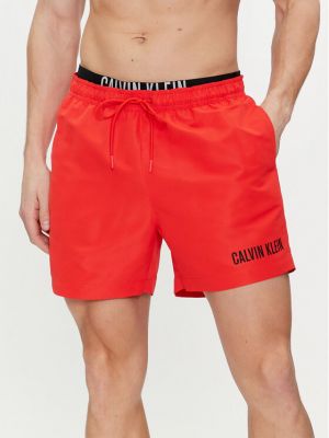 Szorty Calvin Klein Swimwear czerwone