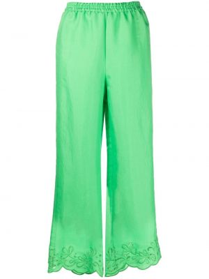 Панталон с дантела Boutique Moschino зелено