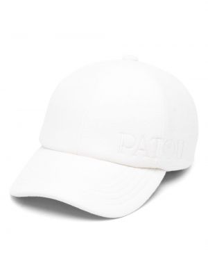 Haftowana czapka z daszkiem Patou biała