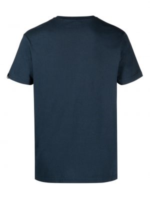 Koszulka bawełniana z nadrukiem Deus Ex Machina niebieska