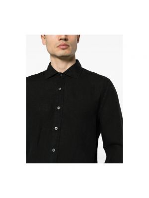 Camisa de lino 120% Lino negro