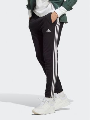 Csíkos sport nadrág Adidas fekete