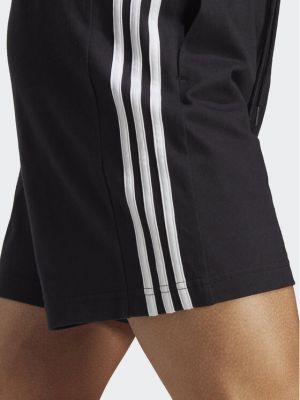 Shorts de sport à rayures Adidas noir