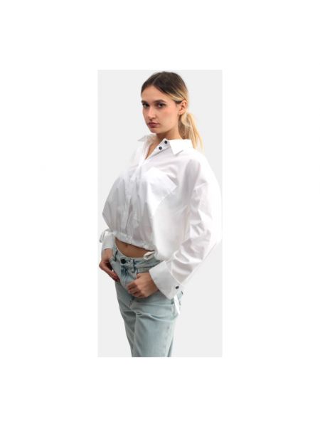 Camisa con botones de algodón Liviana Conti blanco