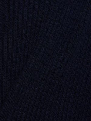 Suéter de cachemir de algodón de punto Alanui azul