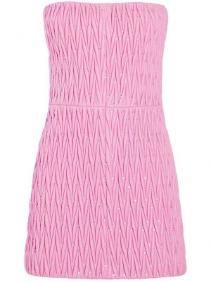 Δερμάτινη κοκτέιλ φόρεμα Retrofete ροζ