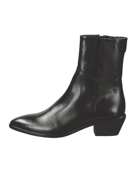 Кожаные ботинки с острым носком Gant черные