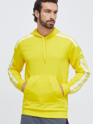 Свитер с капюшоном с аппликацией Adidas Performance желтый
