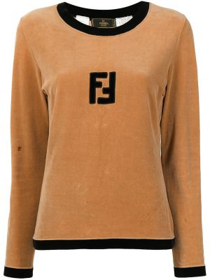 Camiseta Fendi Pre-owned marrón
