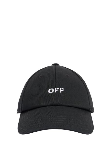 Bomuld cap Off-white sort