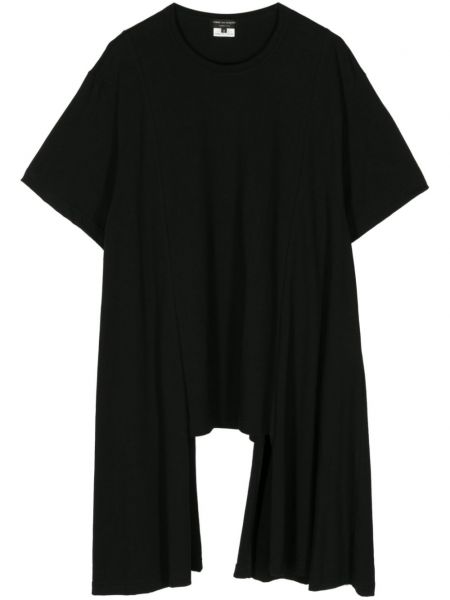 T-shirt aus baumwoll mit rüschen Comme Des Garçons Homme Plus schwarz