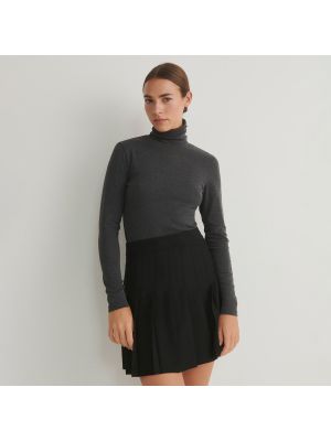 Plisované mini sukně Reserved černé