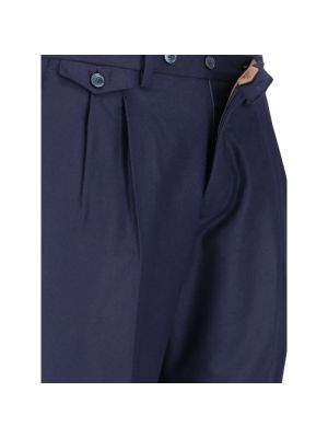 Pantalones chinos de lana slim fit Briglia azul