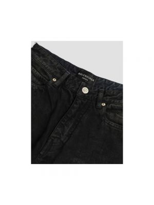 Kurtka jeansowa na guziki Balenciaga czarna
