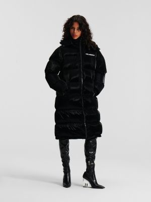 Žieminis paltas Karl Lagerfeld juoda