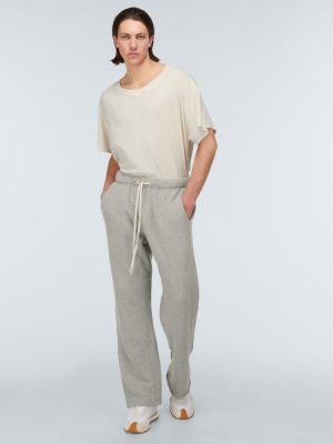 Spodnie sportowe bawełniane Les Tien szare