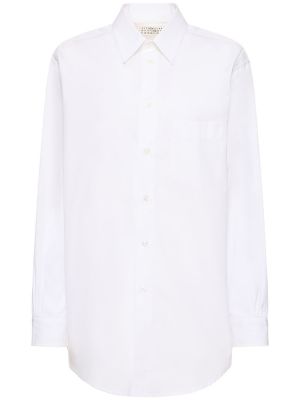Памучна риза Maison Margiela бяло