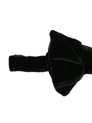 Sametová kravata s mašlí Tom Ford černá